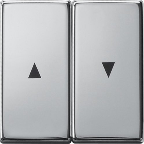 Лицевая панель Gira ClassiX для 2-кл. выключателя жалюзи хром картинка